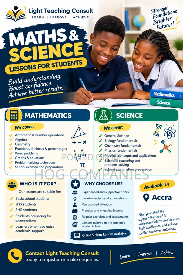 Mathematics & Science Home Tutor | JHS & SHS | Kasoa - 1