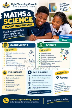 Mathematics & Science Home Tutor | JHS & SHS | Kasoa