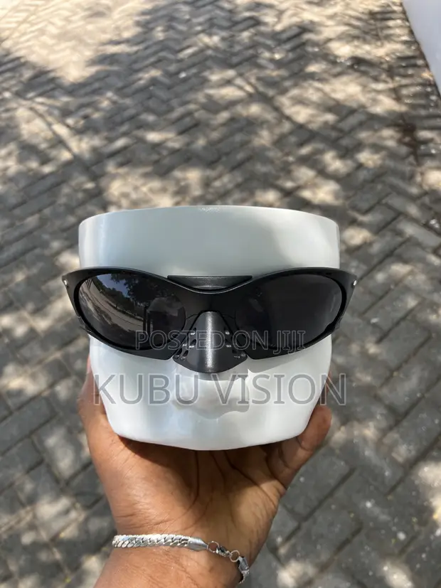 Futuristic Sunglasses - Black Frame, Prizm Grey Lenses - 1