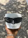 Futuristic Sunglasses - Black Frame, Prizm Grey Lenses - 1