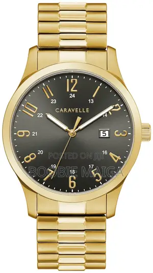Caravelle Gold-Tone Stainless Steel Watch