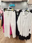 Cotton Linen Women's Pants Set - 1