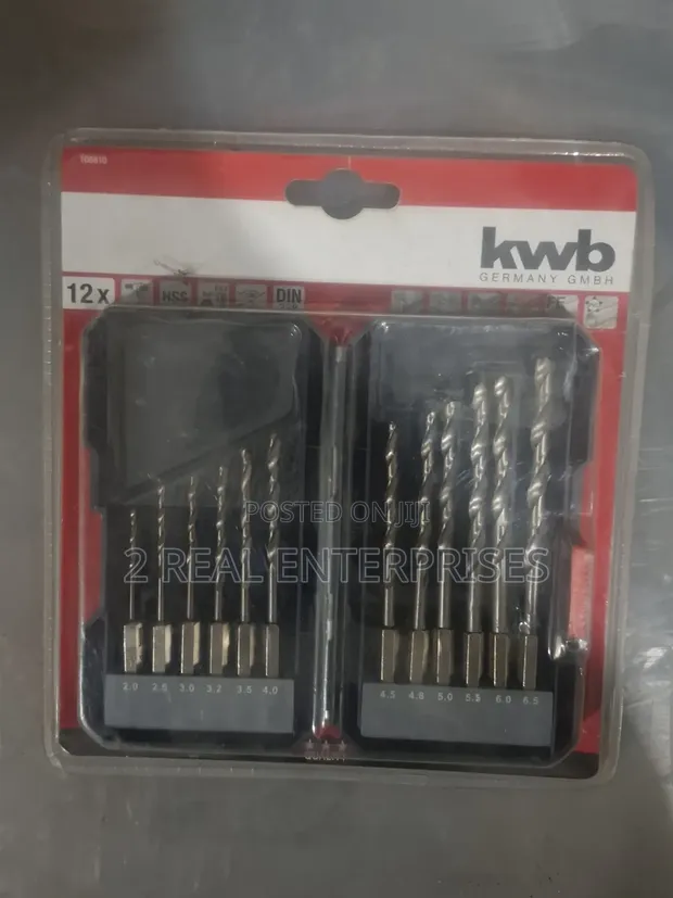 KWB Germany HSS Metal Drill Bit Set - 12-Piece - 1