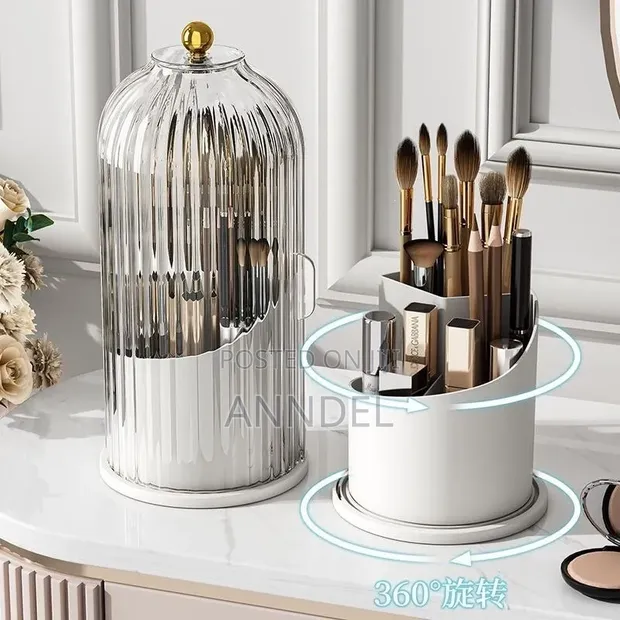 Toothbrush and Cosmetic Brush Organizer - 1