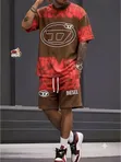 Unisex Diesel-Style T-Shirt & Shorts Set (L-4XL) - 2