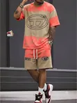 Unisex Diesel-Style T-Shirt & Shorts Set (L-4XL) - 4