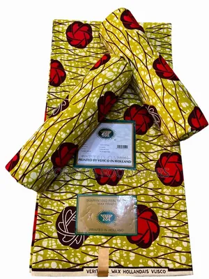 Adepa GTP & Vlisco Holland 100% Cotton Fabric - 6 Yards