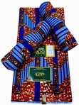 Adepa GTP & Vlisco Holland 100% Cotton Fabric - 6 Yards - 4