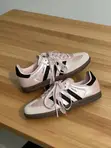 Original Pink Satin Adidas Samba - 2