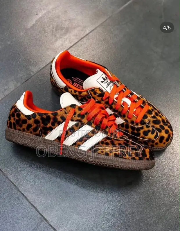 Original Adidas Samba Red Leopard - 1