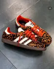 Original Adidas Samba Red Leopard - 1