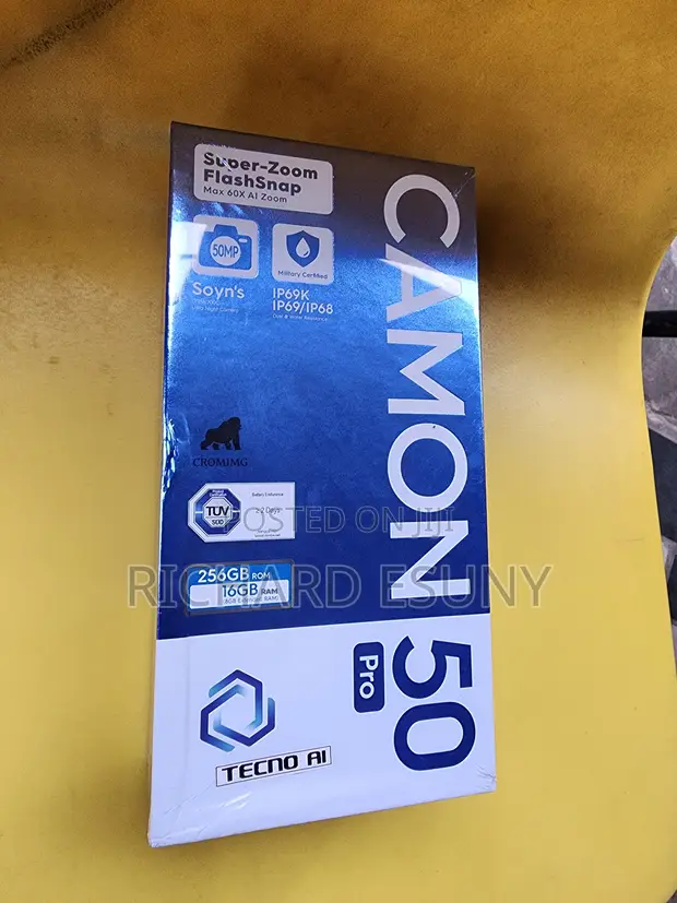 New Tecno Camon 50 Pro 256GB Black - 1