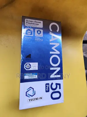 New Tecno Camon 50 Pro 256GB Black