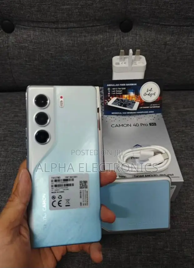 New Tecno Camon 40 Pro 5G 256GB Blue - 1