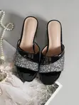 Women's Fashion Glitter Heels Sandals - 2