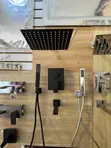 Matt Black Concealed Shower Mixer - Wall Mounted - 4