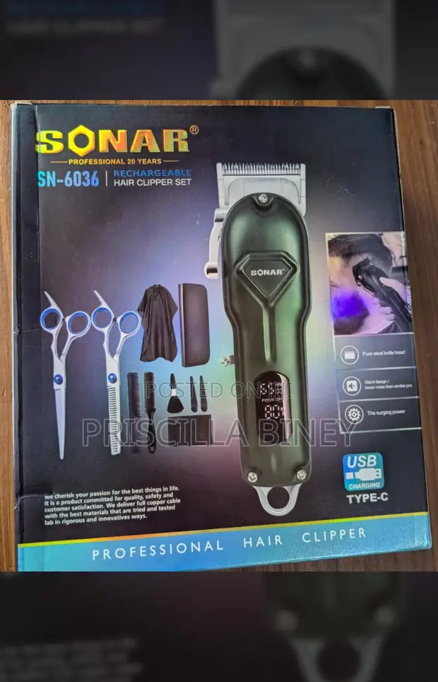 Professional Hair Clipper and Accessories - 1