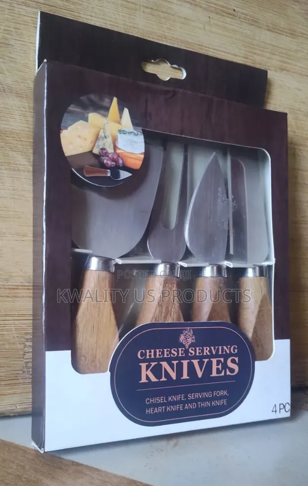 4-Piece Cheese Serving Knives Set - 1