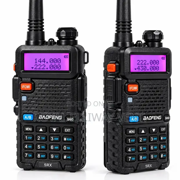 2 Pieces Baofeng Walkie Talkie 5KM Long Range Two Way - 1