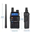2 Pieces Baofeng Walkie Talkie 5KM Long Range Two Way - 2