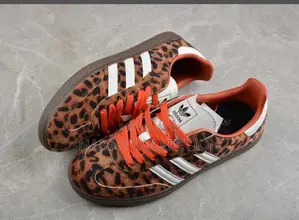Adidas Samba OG "Preloved Red Leopard" Sneakers