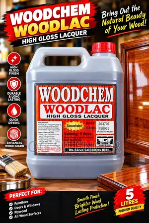 Woodlac & Sealer for Smooth, High-Gloss Wood Finish