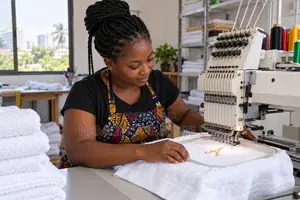 Personalized Towel Embroidery - Names & Initials in Accra