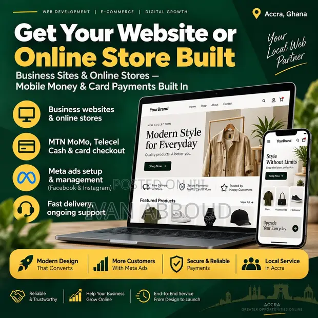 Web & Shopify Developer | Theme Builds, Checkout Fixes, Paystack/MoMo - 1