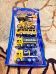 Kids Toy Vehicle Set: Cars, Motorcycle, Bus - 2