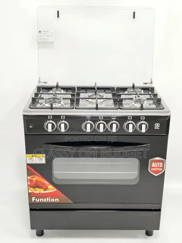 Rafiiq 5 Burner Gas Cooker with Grill - 1
