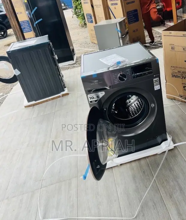 Brand New TCL 10.5kg Front Load Wash Dry Machine (Gray) - 1