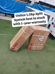 Unitek 1.5hp Split Air Conditioning System - 2