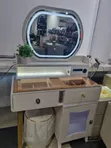 Modern Dressing Mirror with LED Ring Light - 2