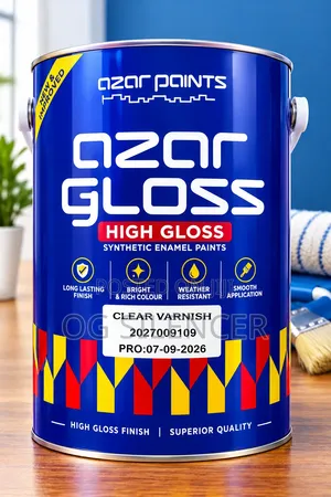 Azar Gloss Varnish - Clear, High-Gloss Finish