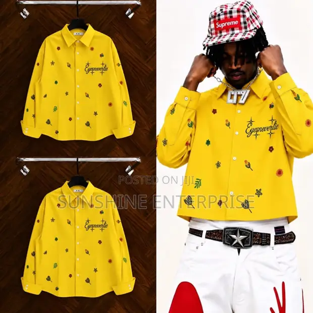 Men's Long Sleeve Button Shirt - 1