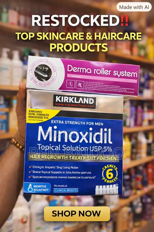 Kirkland Minoxidil & Derma Roller (Hair Care) - 1