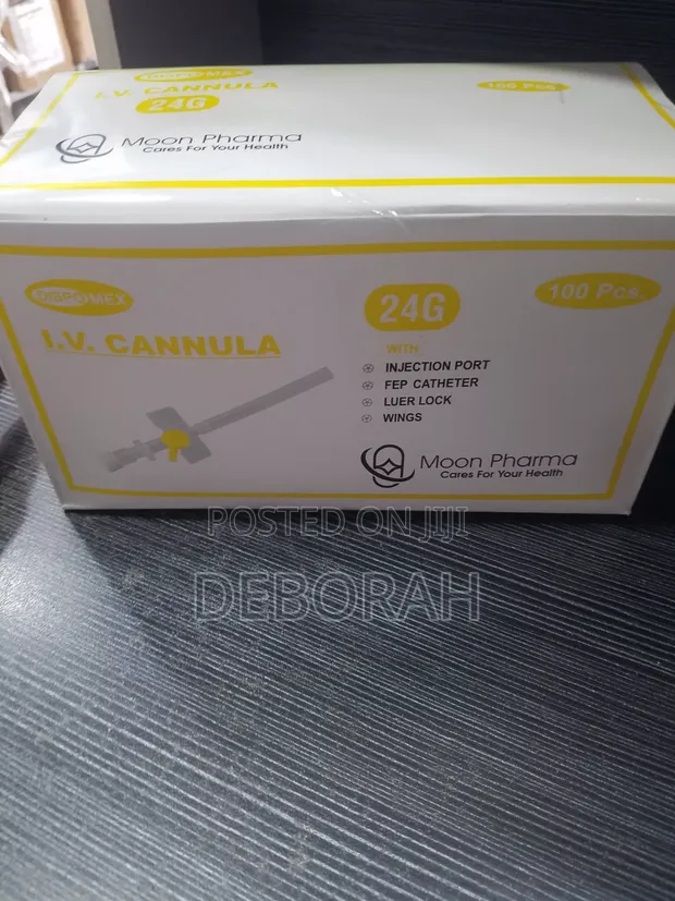 Brand New GE IV Cannula - Yellow - 1