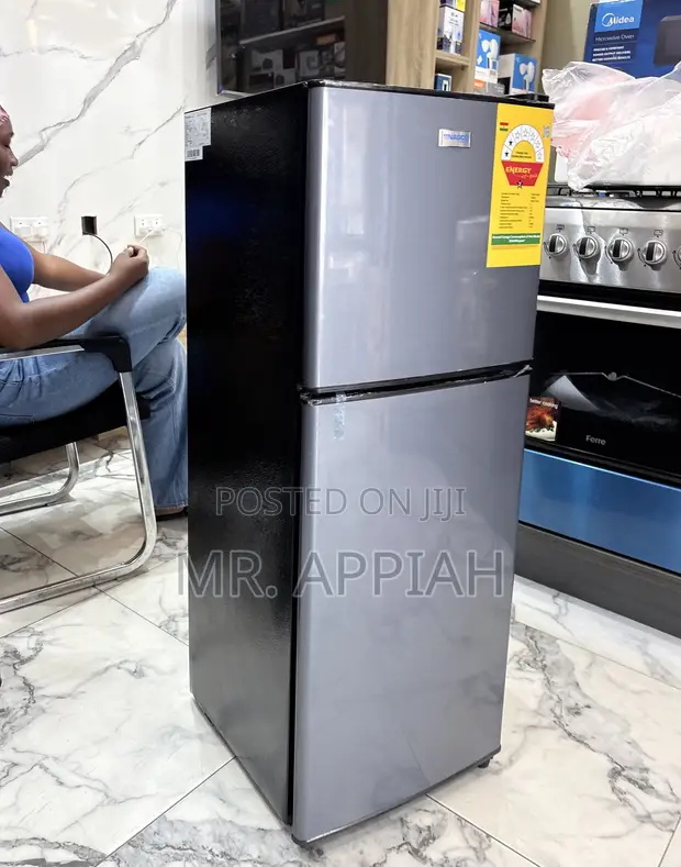 Brand New Nasco NASF2-13FL Top Mount Freezer Fridge (Gray) - 1