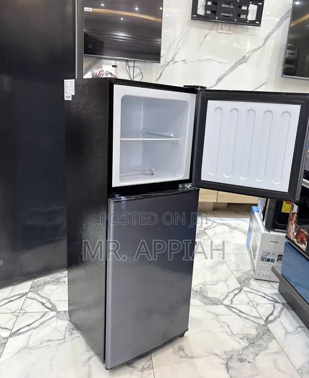 Unique Nasco Top Mount Freezer Fridge (Gray) - 1