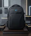 Quality Laptop Backpack - Genuine Leather & Fabric - 2