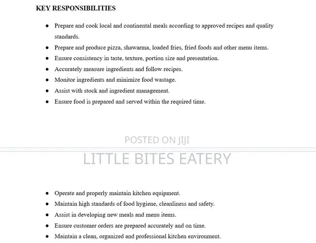 Chef - Little Bites Eatery - 1