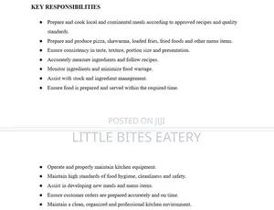 Chef - Little Bites Eatery