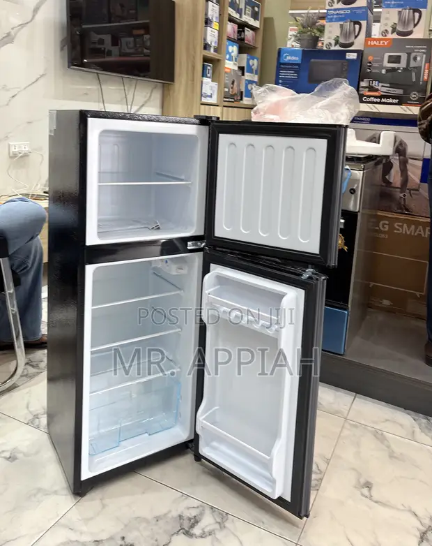 Brand New Nasco NASF2-13FL 2 Door Fridge (Dark Gray) - 1