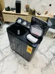 Nasco 7kg Black Semi-Auto Twin Tub Washing Machine - 2