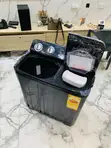 Nasco 7kg Black Semi-Auto Twin Tub Washing Machine - 1
