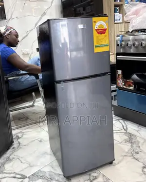 Premium Nasco 2 Door Refrigerator (Gray) NASF2-13FL