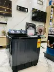 Ultra Sleek Black Nasco 7kg Semi-Auto Twin Tub Washing Machine - 1