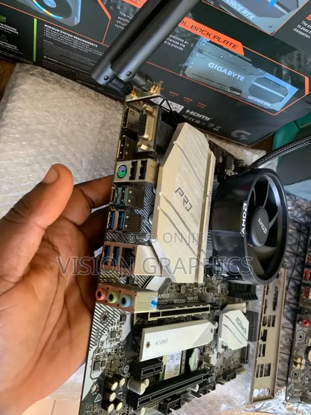 Asrock B550M PRO4 WiFi Motherboard with Ryzen 5 5600X - 1