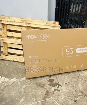 Durable TCL 55” QLED Smart Google TV (Black)