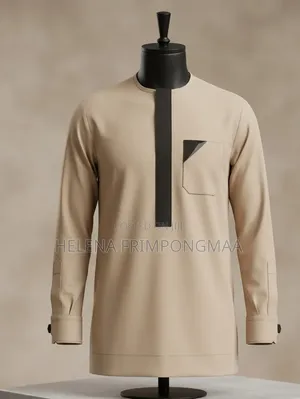 Men's Long Sleeve Kaftan Shirt